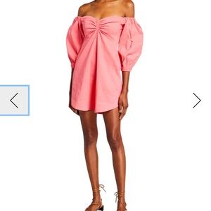 ALC pink off the shoulder dress